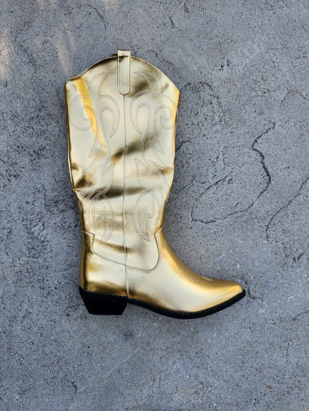 Gold Western Boots